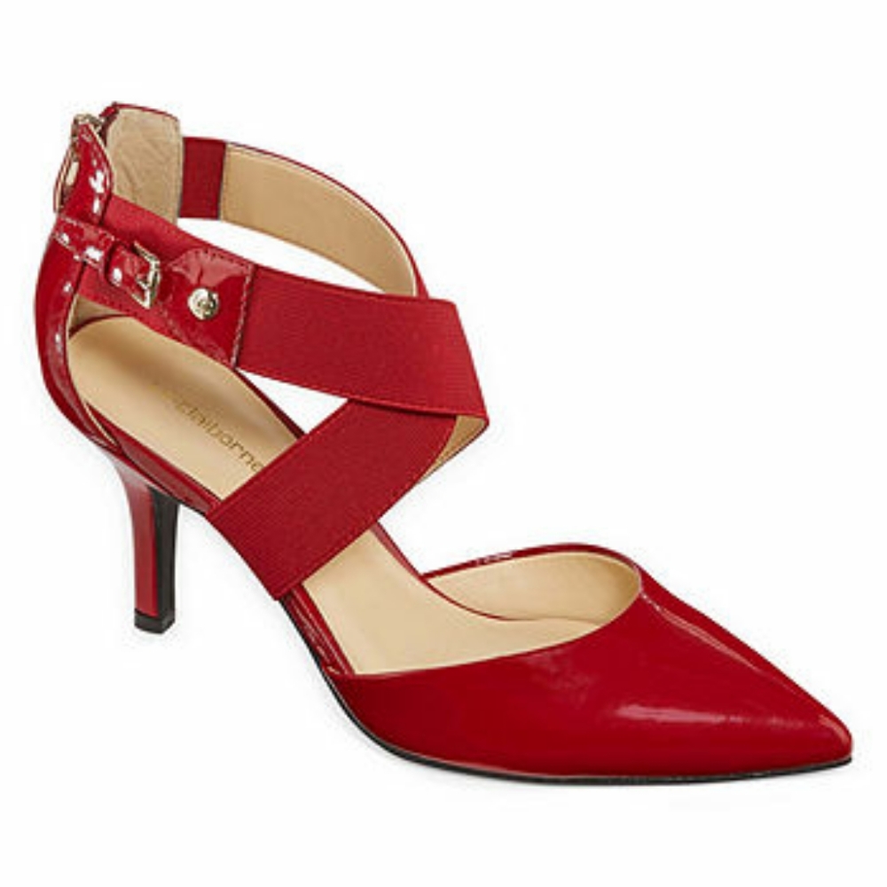 NEW Liz Claiborne Red Keegan Pointed Toe Pumps